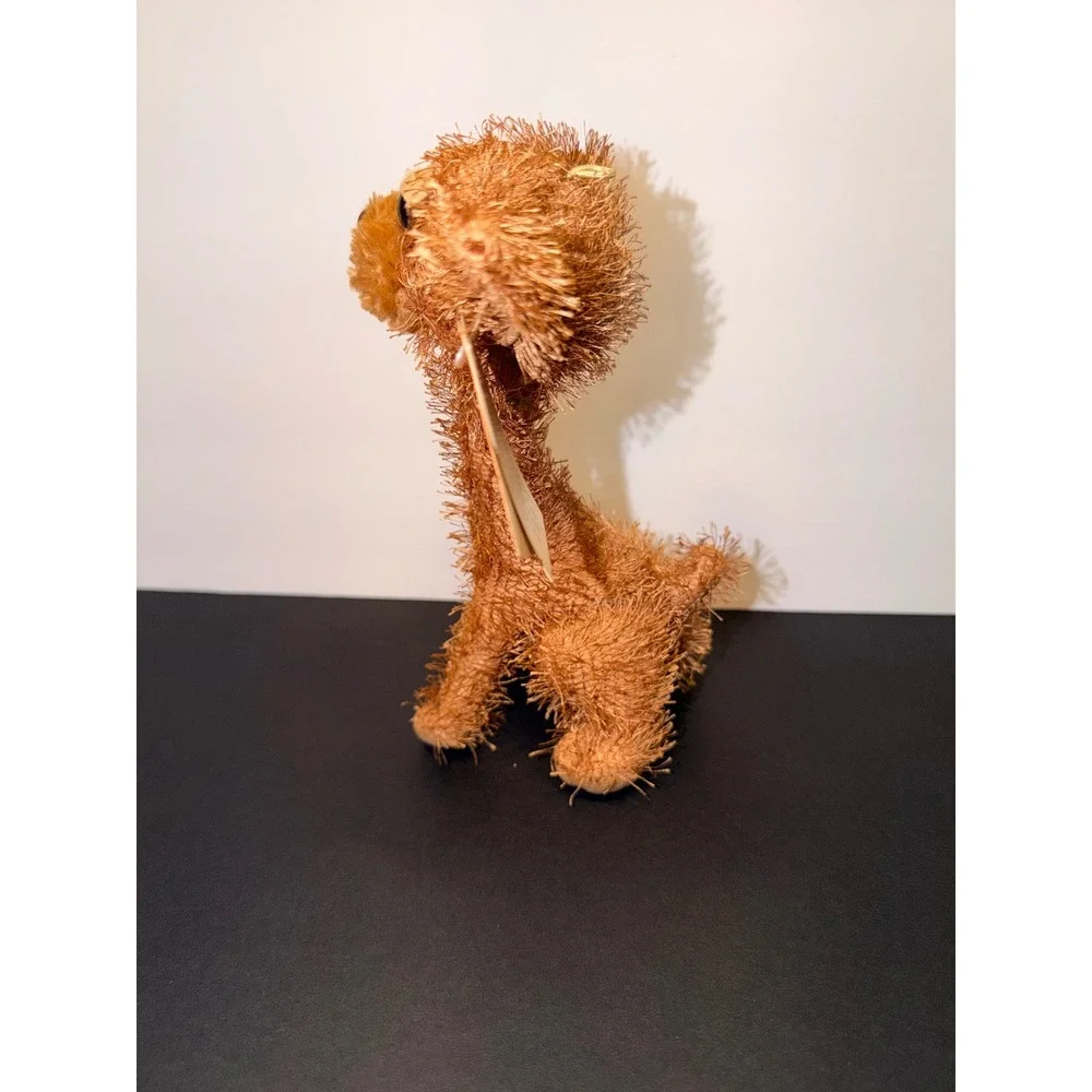 American Greetings Twisted Whiskers Long Neck Dog Plush Brown Shaggy 2005 NWT